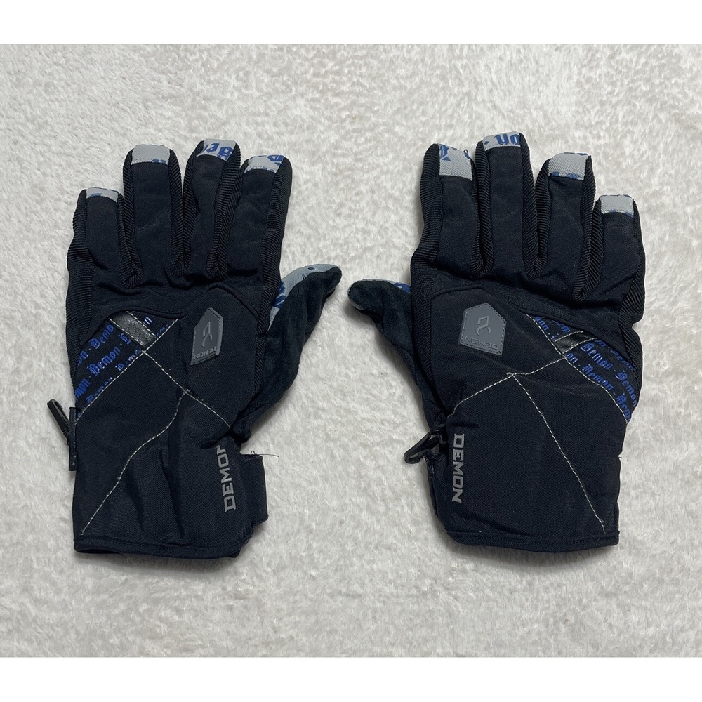 Demon Flight Gloves Mens Medium Black Ski Snowboard Touchscreen Winter